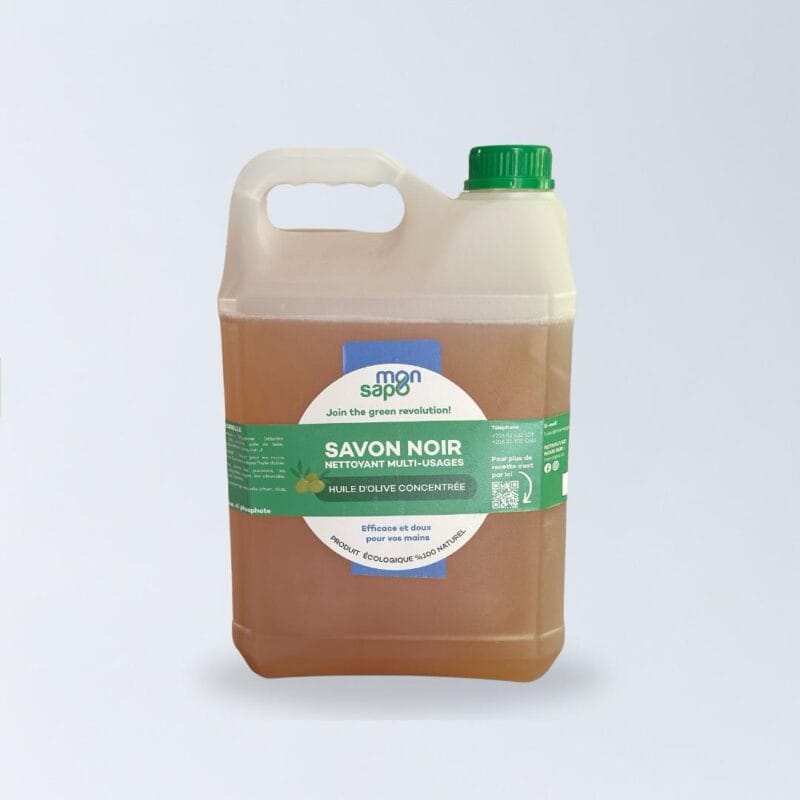 Savon noir liquide  l'huile d'olive - 5L -      -  MONSAPO Tunisie  Eco-Friendly cleaning