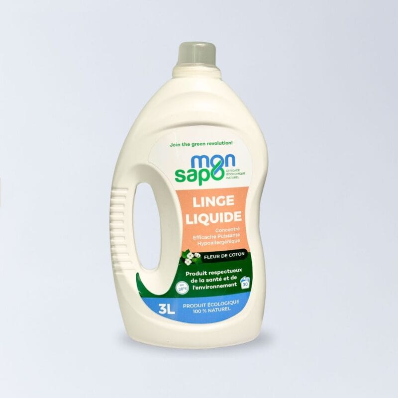 Linge Liquide Fleur de Coton -3L- : سائل غسيل الملابس برائحة زهرة القطن - 3 لتر