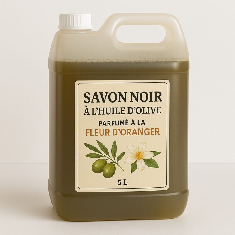 ChatGPT Image 29 août 2025, 14_21_18 Savon Noir à l'huile d'olive parfumé à la fleur d'oranger